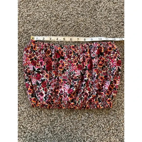 Top Shop Floral Tube Top - US size 6 - Picture 3 of 4
